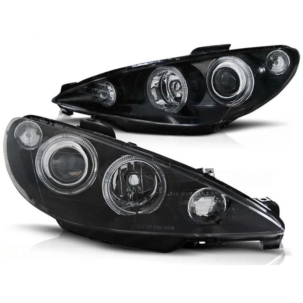 Tuning headlight set suitable for PEUGEOT 206 after 2002, left and right