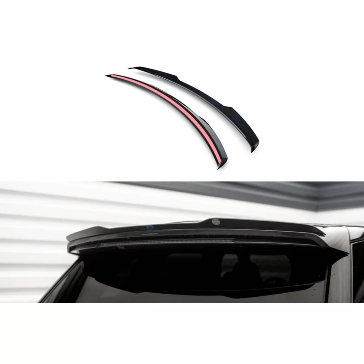 Maxton Design roof spoiler type SVR suitable for Land Rover Range Rover Sport Mk2 Facelift 2018-2022, black lacquer