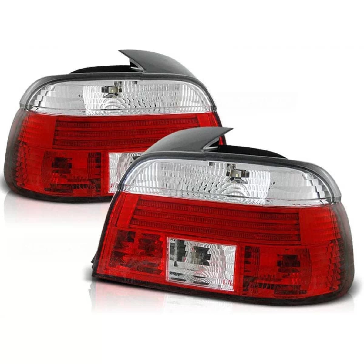 Tuning tail light set suitable for BMW E39 09.1995-08.2000 sedan with red and white base, left and right