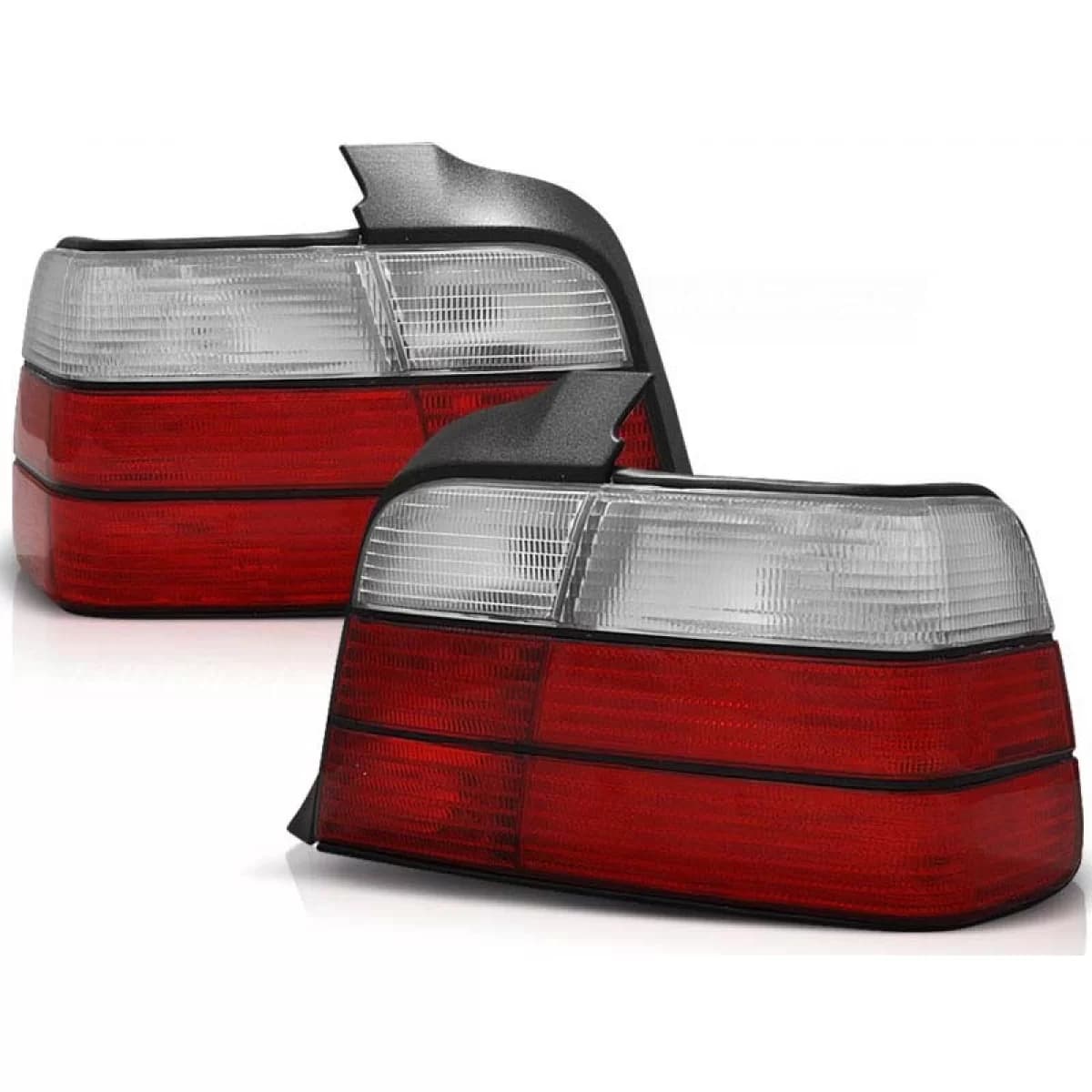 Tuning tail light set suitable for BMW E36 12.1990-08.1999 sedan with red and white base, left and right