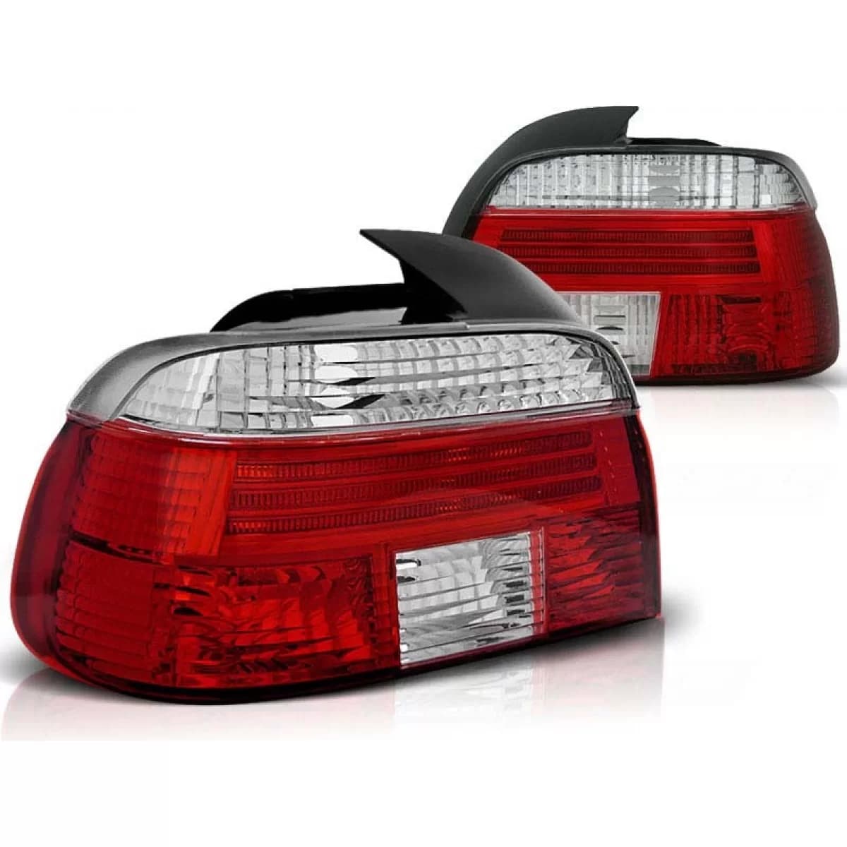 Tuning tail light set suitable for BMW E39 09.1995-08.2000 sedan with red and white base, left and right