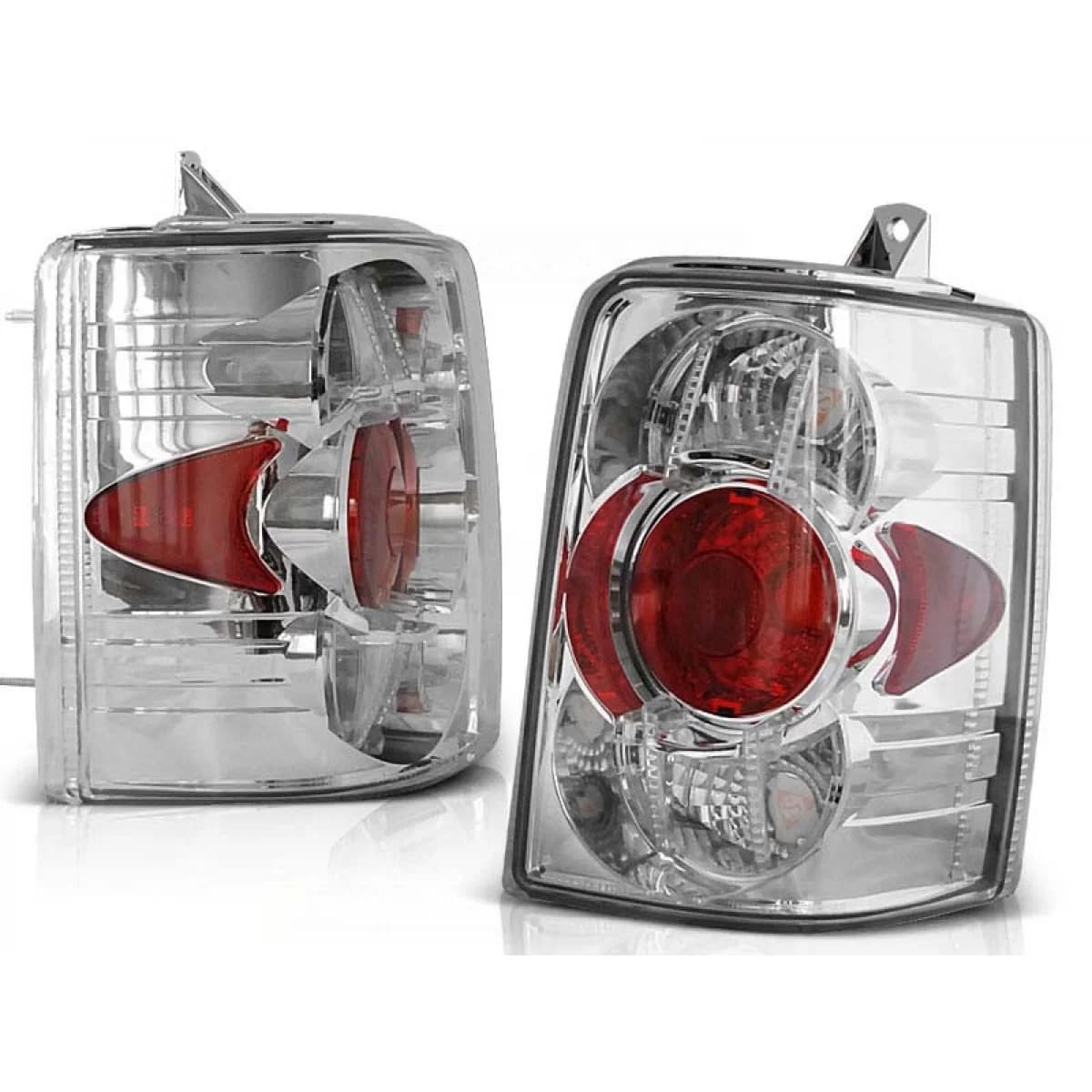 Tuning tail light set suitable for Jeep Grand Cherokee 1993-1999 with chrome base, left and right