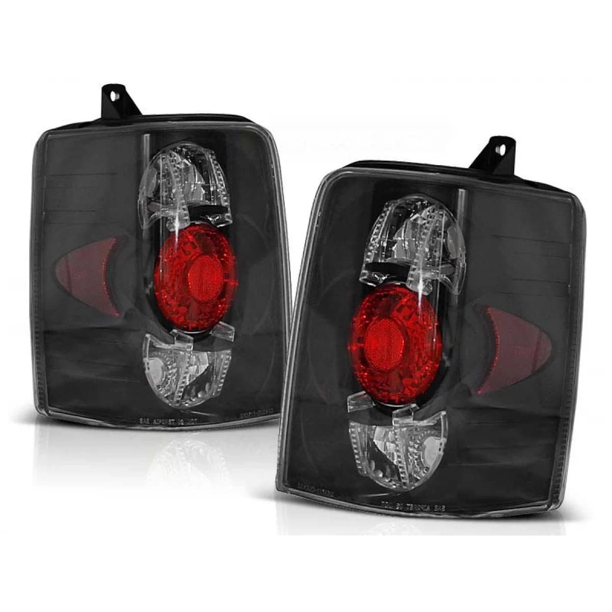 Tuning tail light set suitable for Jeep Grand Cherokee ZJ 1993-1999 with black base, left and right