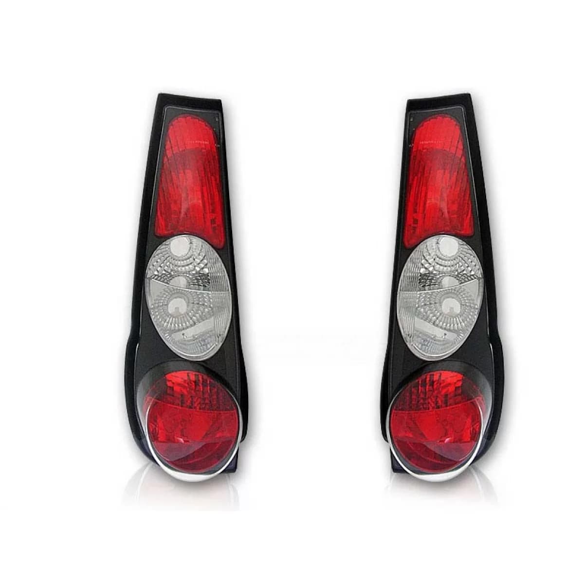 Tuning tail light set suitable for Fiat PUNTO 1 11.1993-09.1999 with black base, left and right