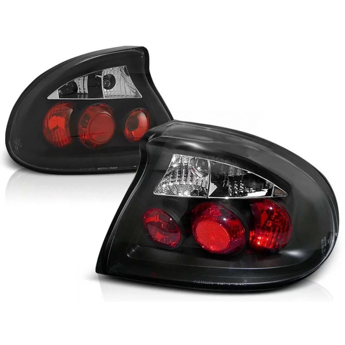 Tuning tail light set suitable for Opel TIGRA 09.1994-12.2000 with black base, left and right
