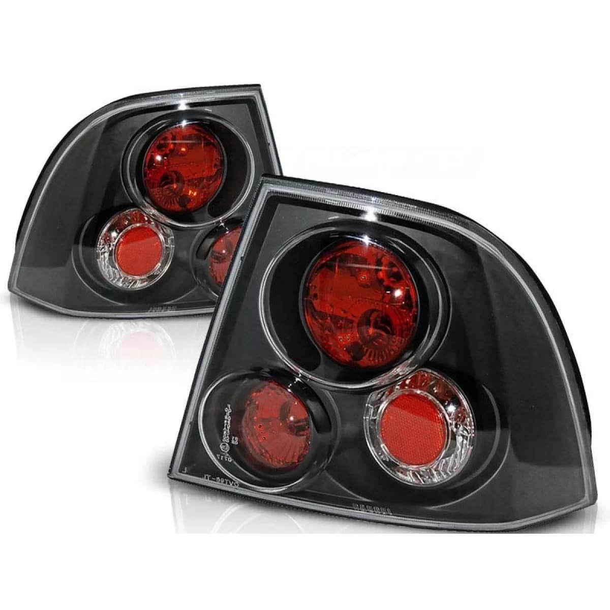 Tuning tail light set suitable for Opel VECTRA B 11.1995-12.1998 sedan/hatchback with black base, left and right