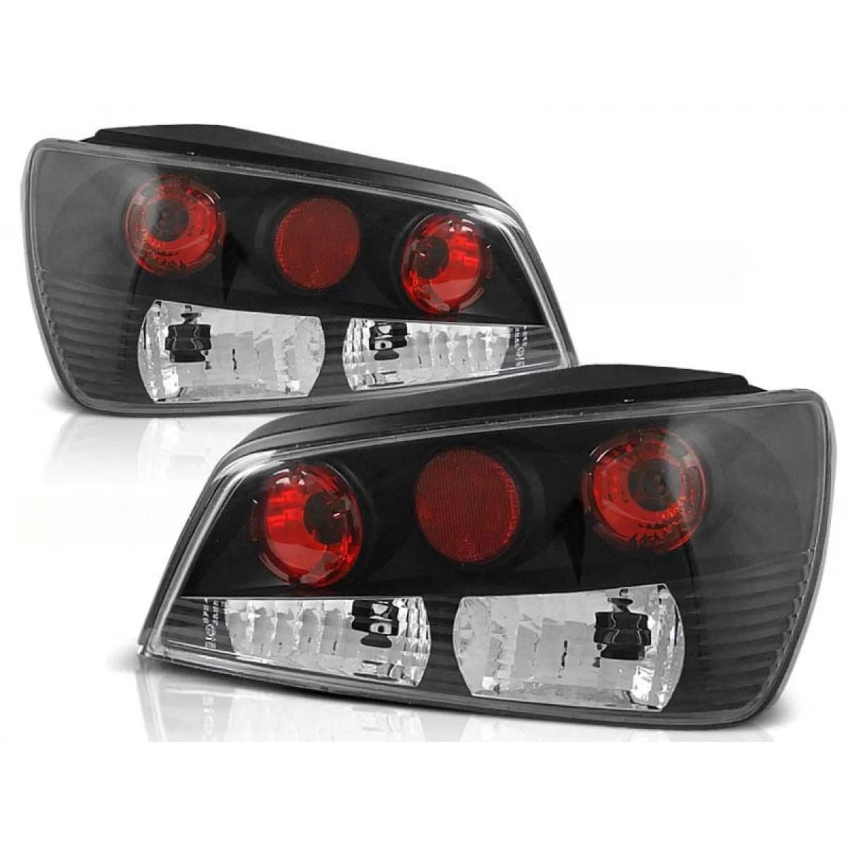Tuning tail light kit suitable for Peugeot 306 1993-1997 3/5 doors with black base, left and right