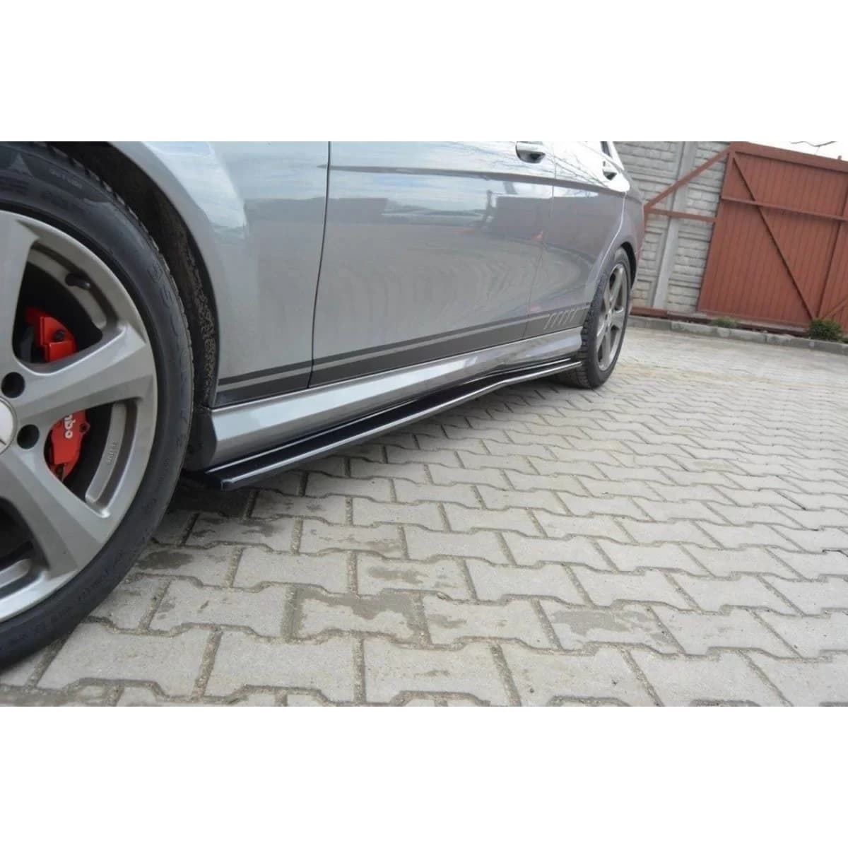 Maxton Design type A Design additives suitable for Mercedes C-Class W204 2007-2010, carbon color