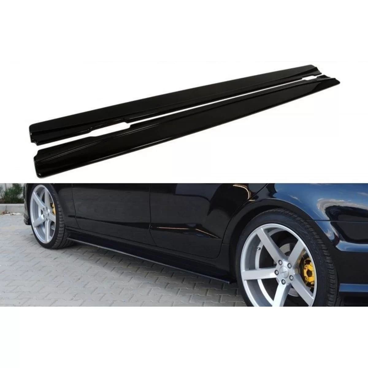 Maxton Design Type A Design add-ons suitable for Mercedes CLS C218 2011-2014, black lacquer