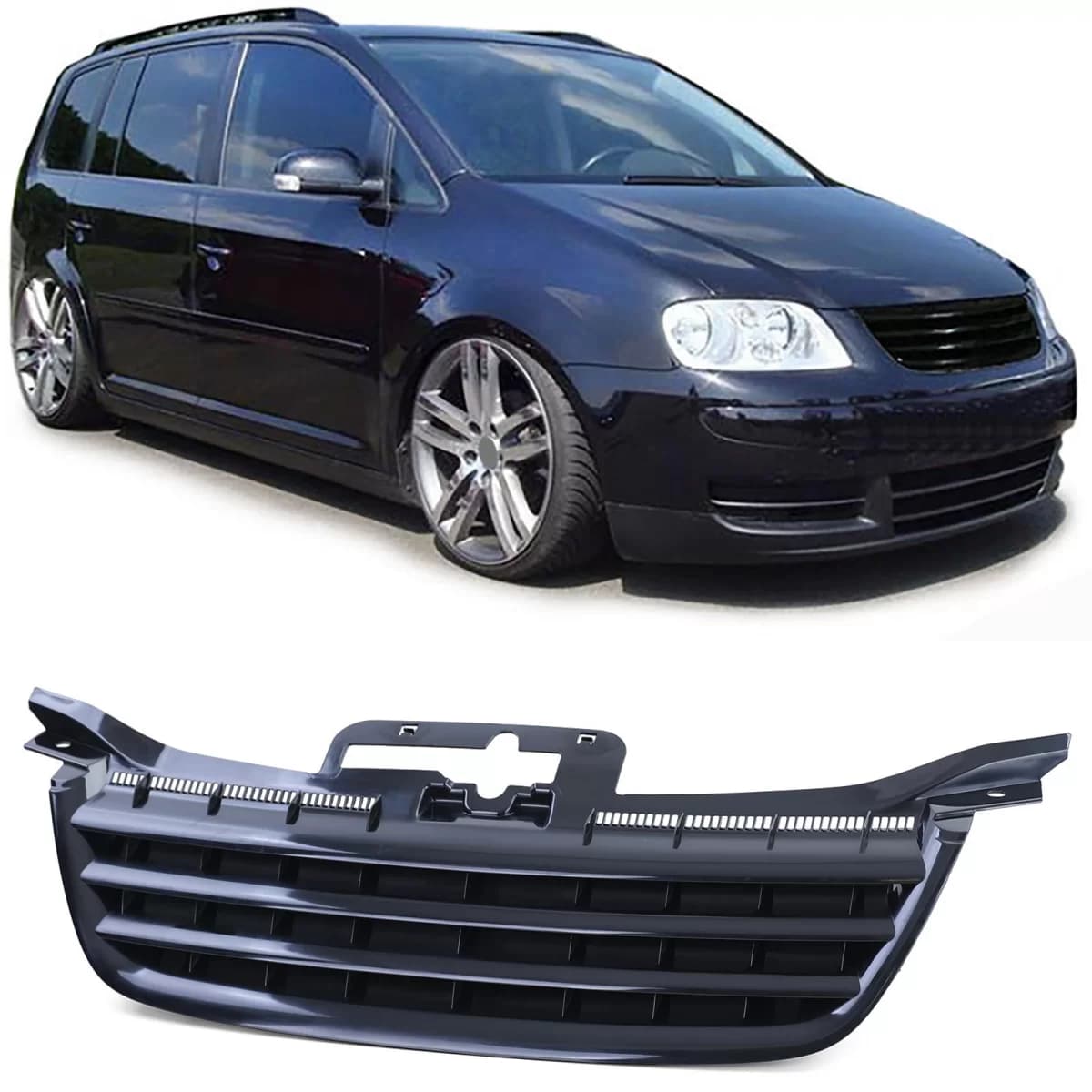 Sport grille without emblem for VW Touran 1T 03-06 Caddy III 04-10