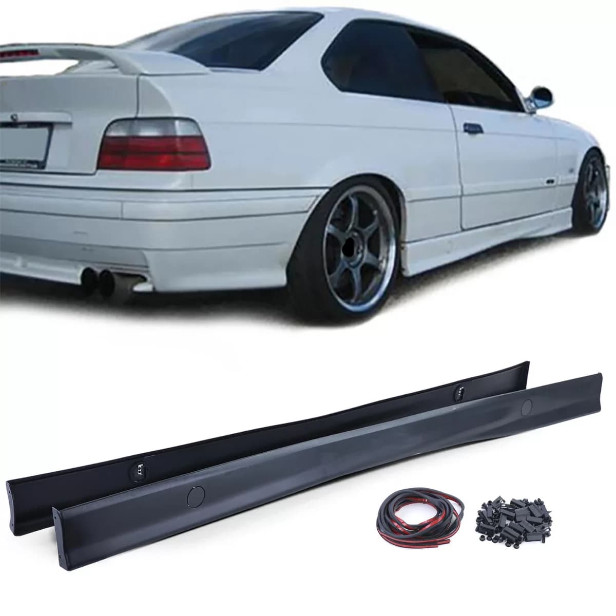 Sport side skirt fits 3 Series BMW 3 Series Coupe Convertible Sedan Touring M3 90-99