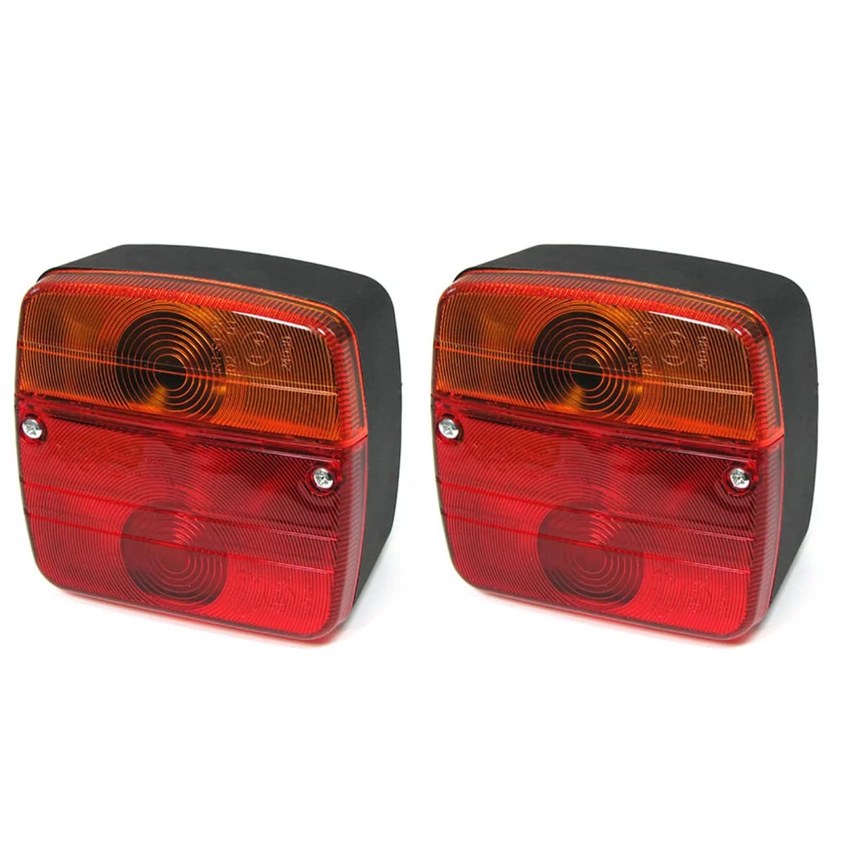 Tail lights set lighting trailer caravan universal with E-mark