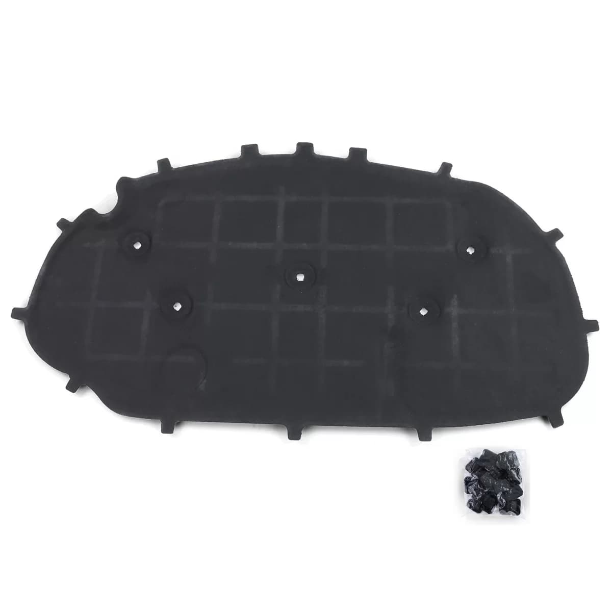 Bonnet insulation mat with clips for VW Golf 6 Sedan Variant 08-13