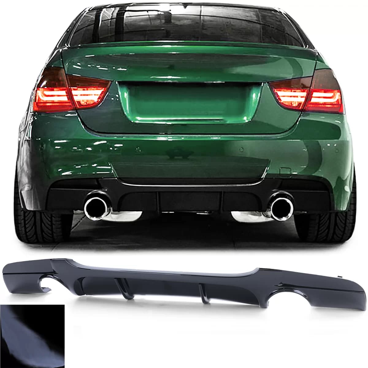 Rear diffuser Performance black gloss fits for 3 Series BMW E90 E91 335d 335i