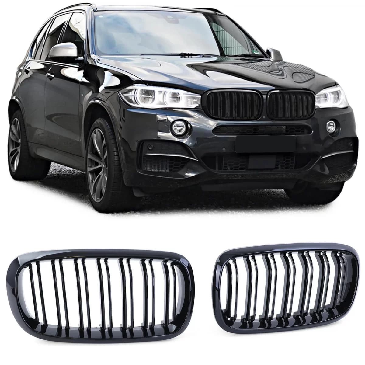 Sport double-slat performance glossy grille suitable for BMW X5 F15 X6 F16