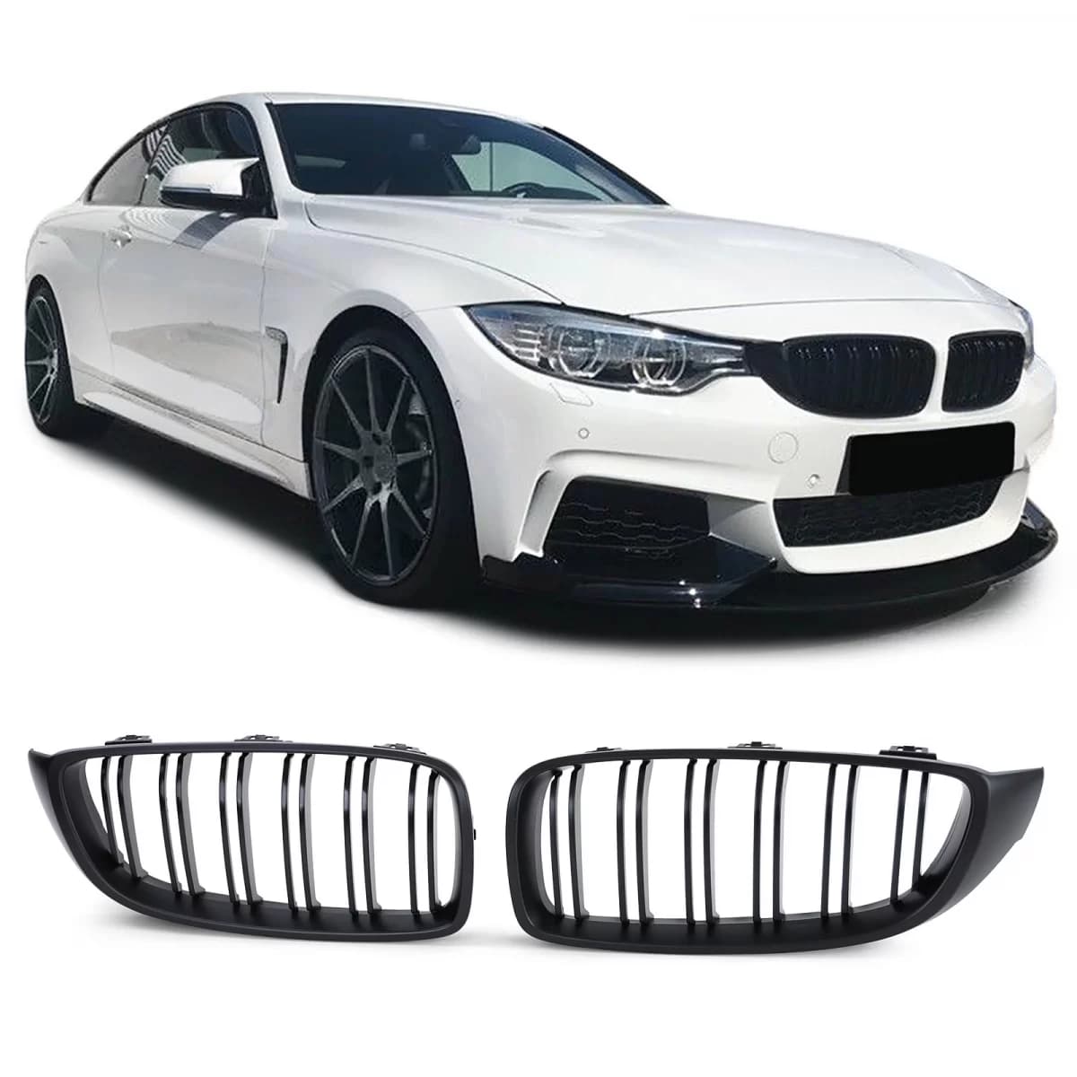 Sport double slat kidney grille performance matte suitable for 4 Series BMW F32 F33 F36