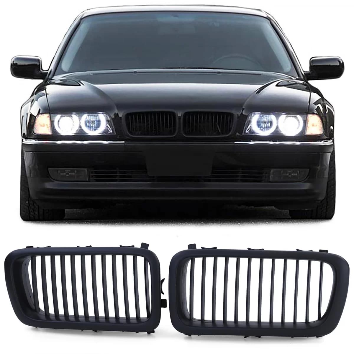 Sport grille Performance matte black suitable for BMW 7 Series E38 94-01