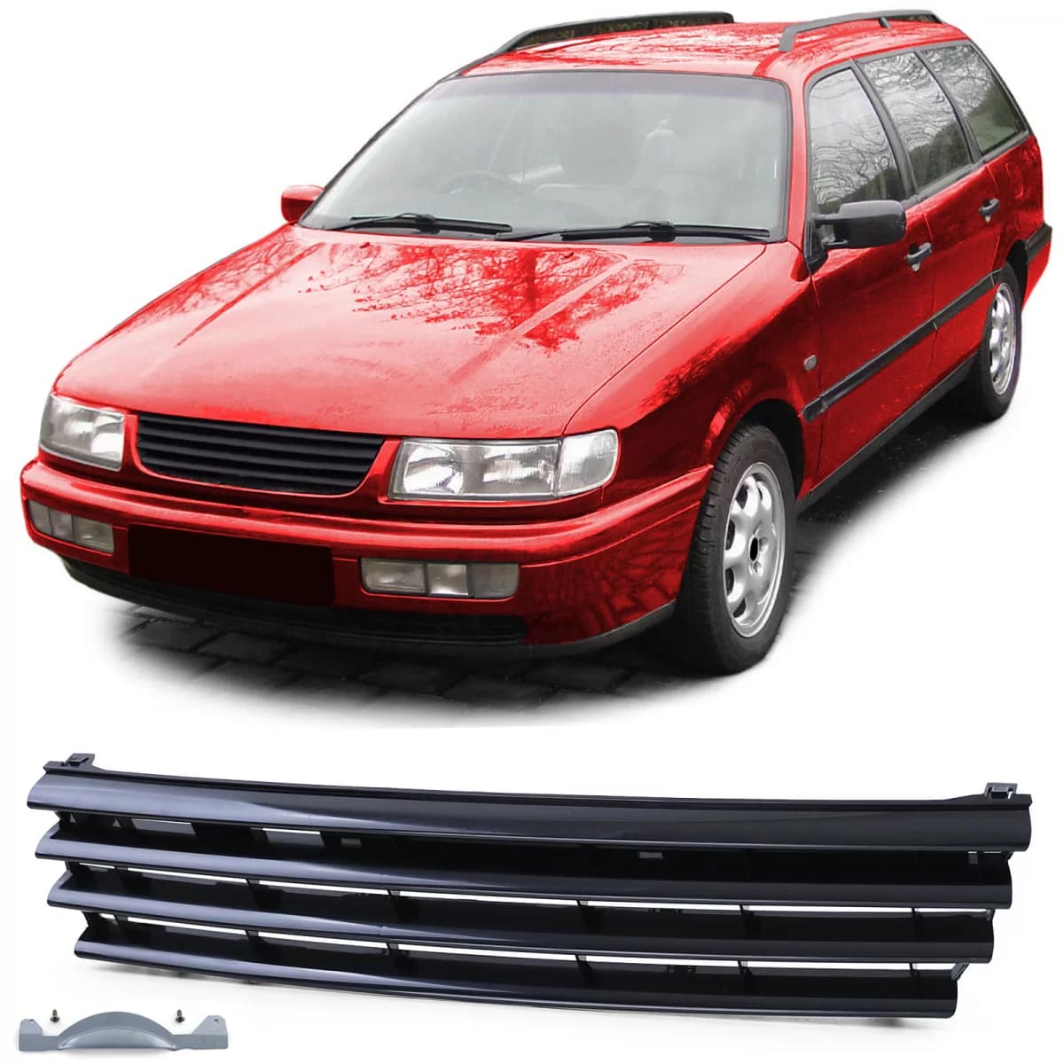 Sport grille radiator grille without emblem black for VW Passat 35i B4 93-97