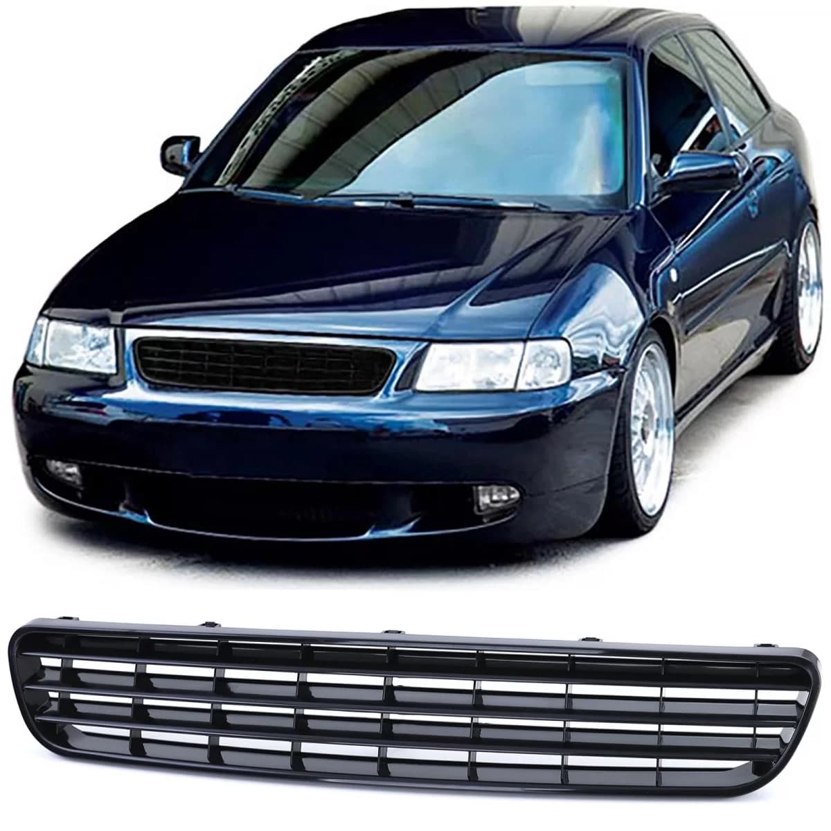 Sport grille radiator grille without emblem black suitable for Audi A3 8L 96-00