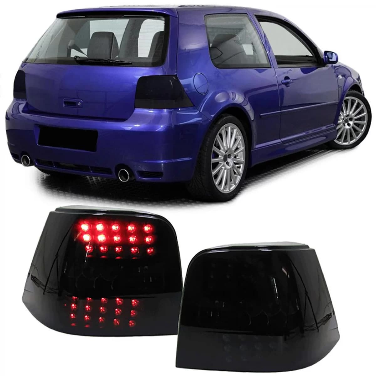 LED taillights black smoke for VW Golf 4 sedan 1997-2003