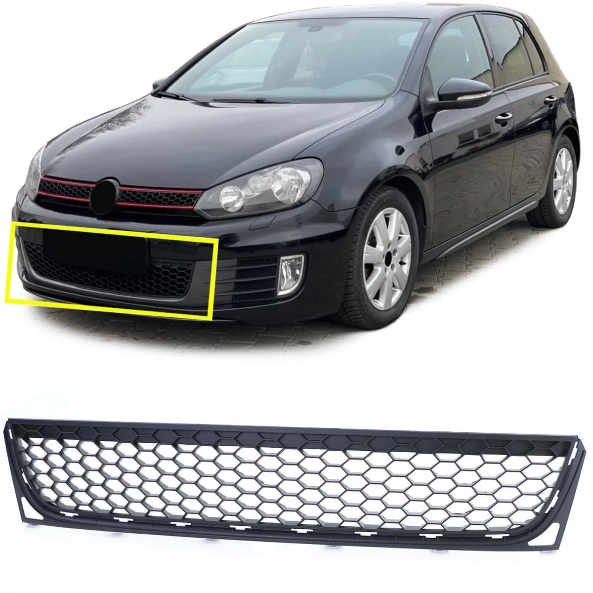 Honeycomb Mesh Grille Bumper suitable for VW Golf 6 08-12 GTI GTD