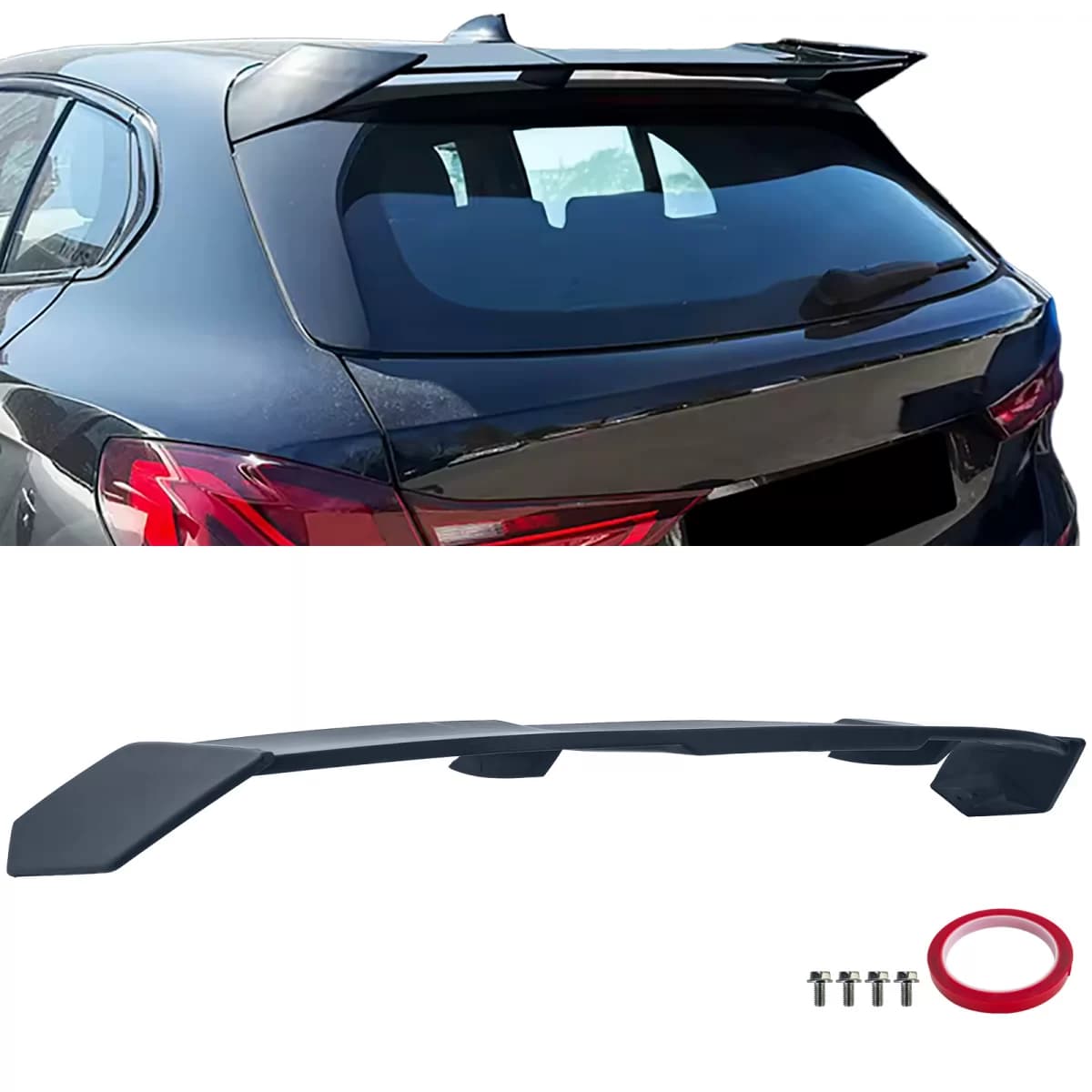 Performance roof rear spoiler made of ABS suitable for 1 Series BMW F40 from 2019