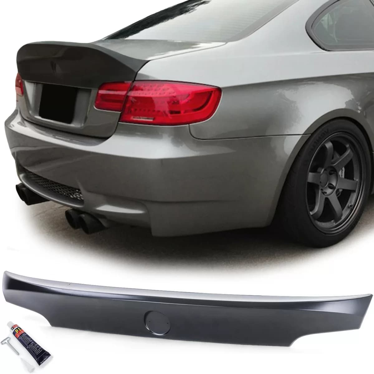 Rear spoiler sports version Ducktail CSL look fits 3 Series BMW E92 Coupe 06-13