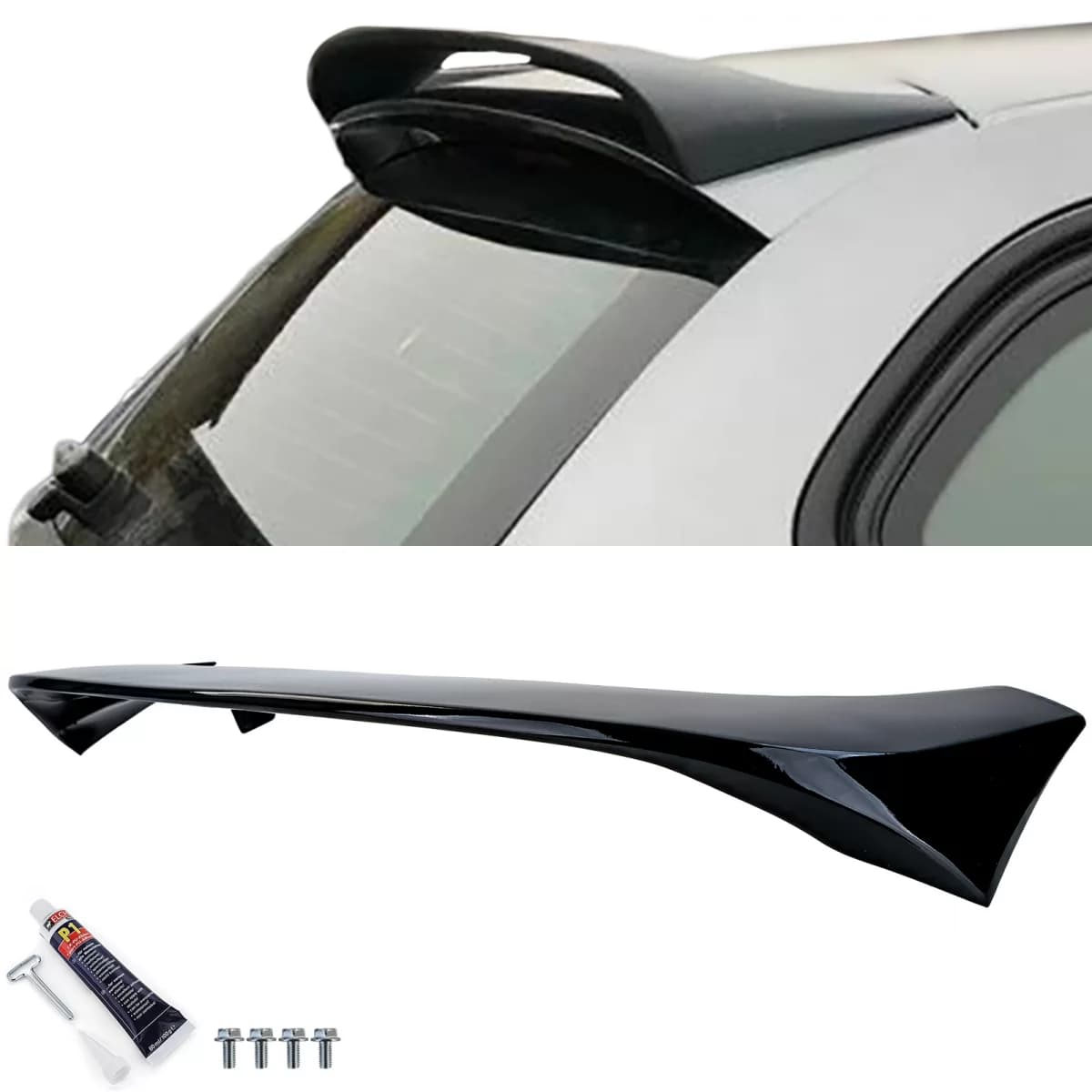 Roof Rear Spoiler Performance Gloss Black for 3 Series BMW E91 Touring 2005-2012