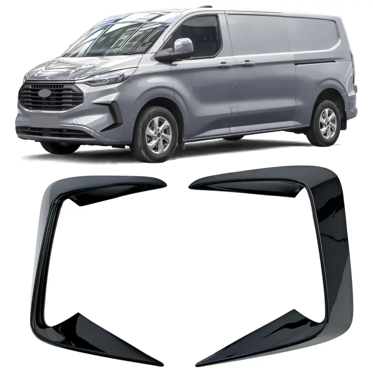 Front splitter flaps bumper suitable for Ford Tourneo Transit Custom from 2023