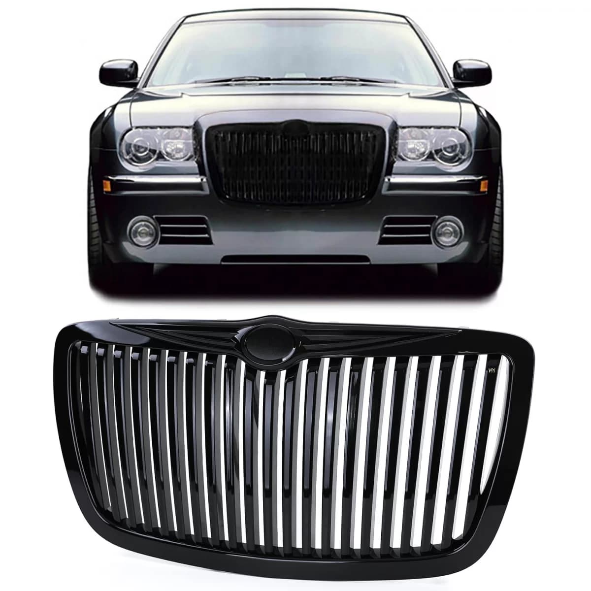 Sport grille black gloss RR look for Chrysler 300C 04-11