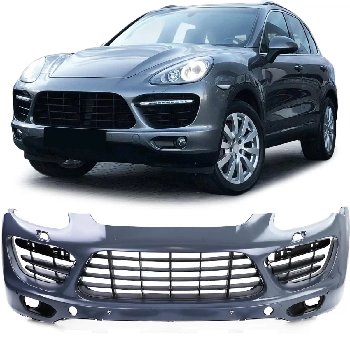 Front bumper Turbo Look for Porsche Cayenne 92A pre-facelift 10-14