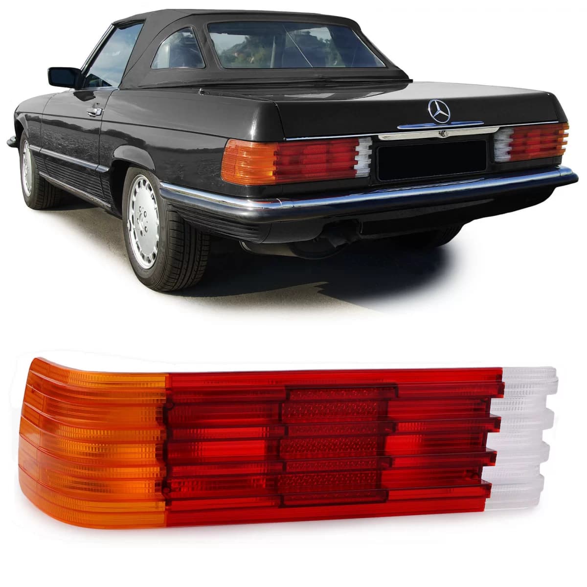 Tail light lens left EU version for Mercedes SL R107 SLC C107