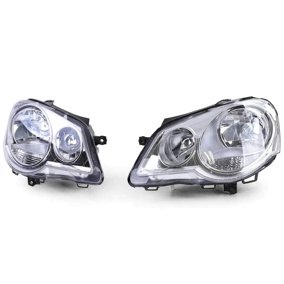 Headlights H7 H1 with LWR motor right left for VW Polo 9N3 2005-2009