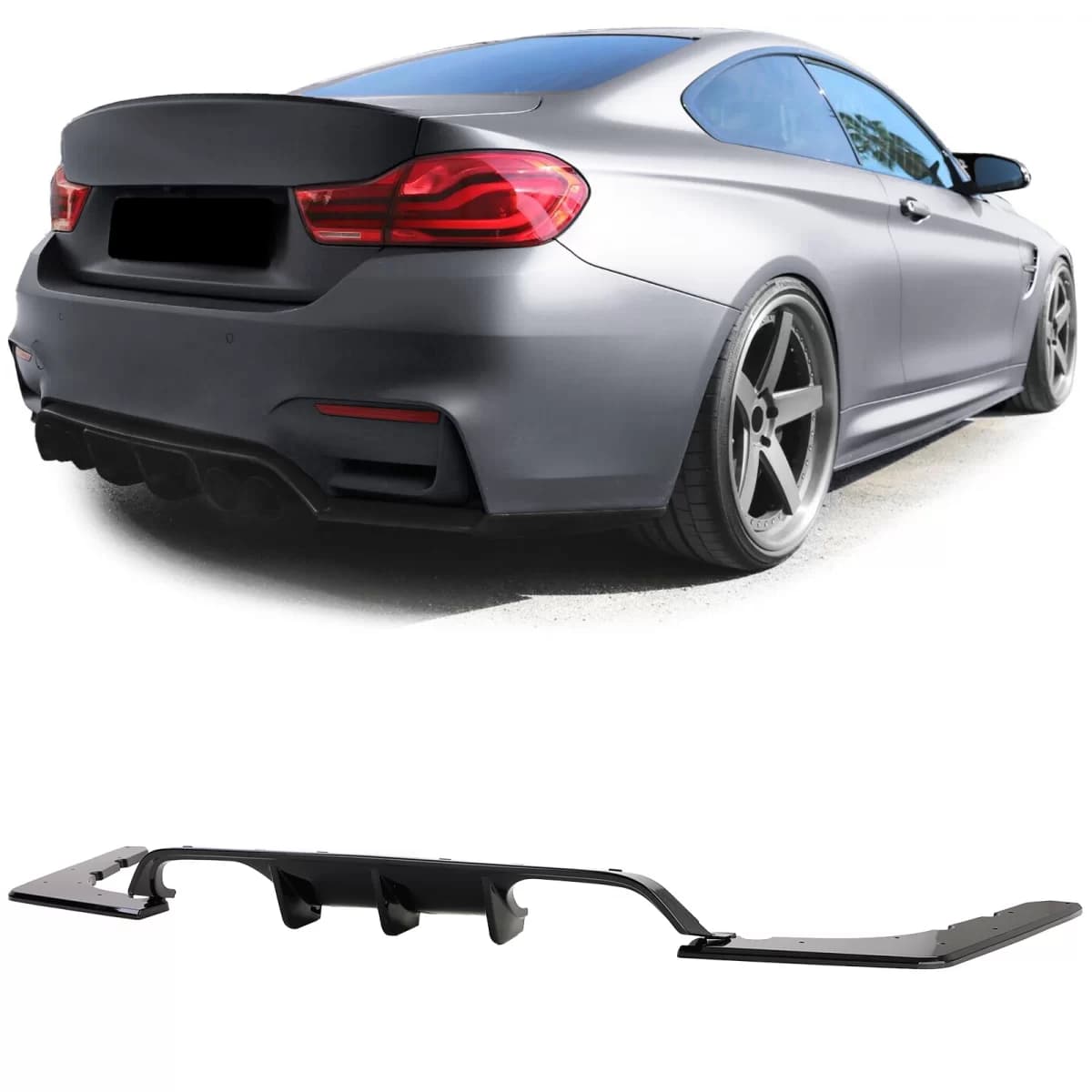 Sport rear diffuser Performance gloss black suitable for BMW M3 F80 M4 F82 F83