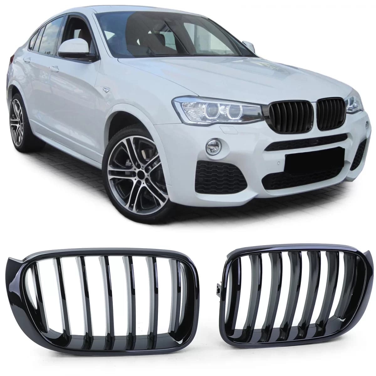 Sport grille Performance gloss black suitable for BMW X3 F25 X4 F26 from 14
