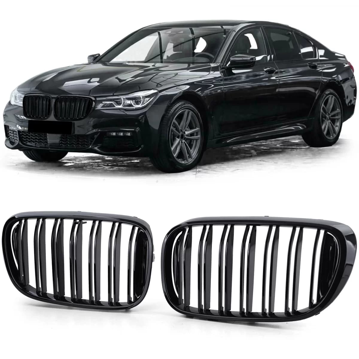 Sport grille double slat performance gloss suitable for 7 Series BMW G11 15-19
