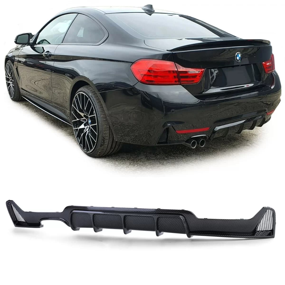 Performance carbon rear diffuser fits 4 Series BMW F32 F33 F36 425 428 430