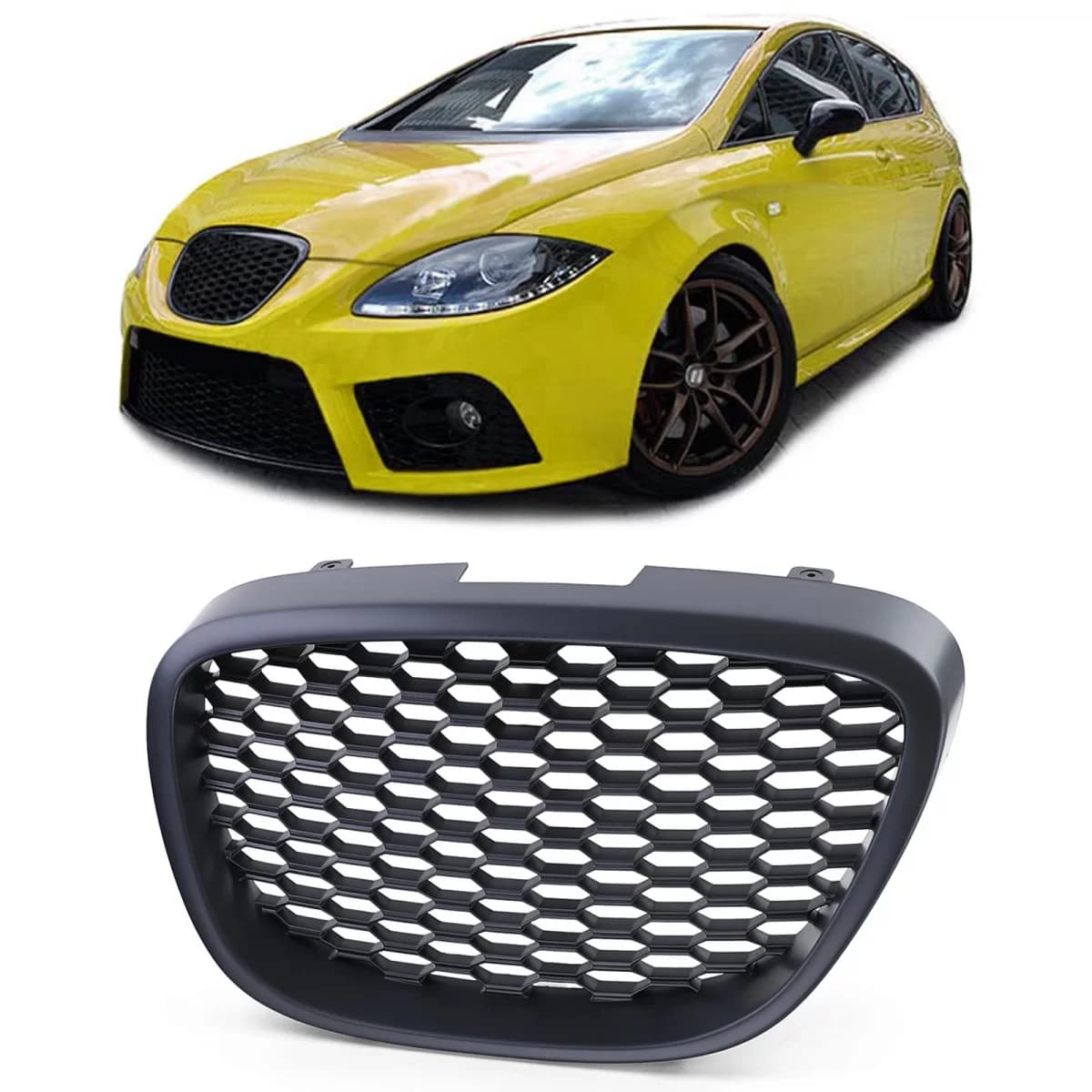 Honeycomb Sport Grille for Seat Leon 1P Altea Toledo 5P 04-09