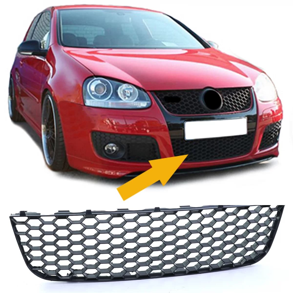 Honeycomb mesh grille bumper lower for VW Golf 5 GTI 04-09