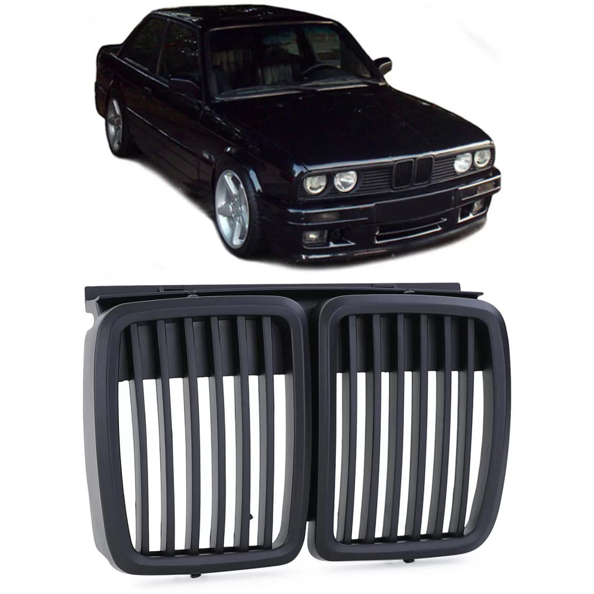Sport grille front grill black for 3 Series BMW E30 1982-1994