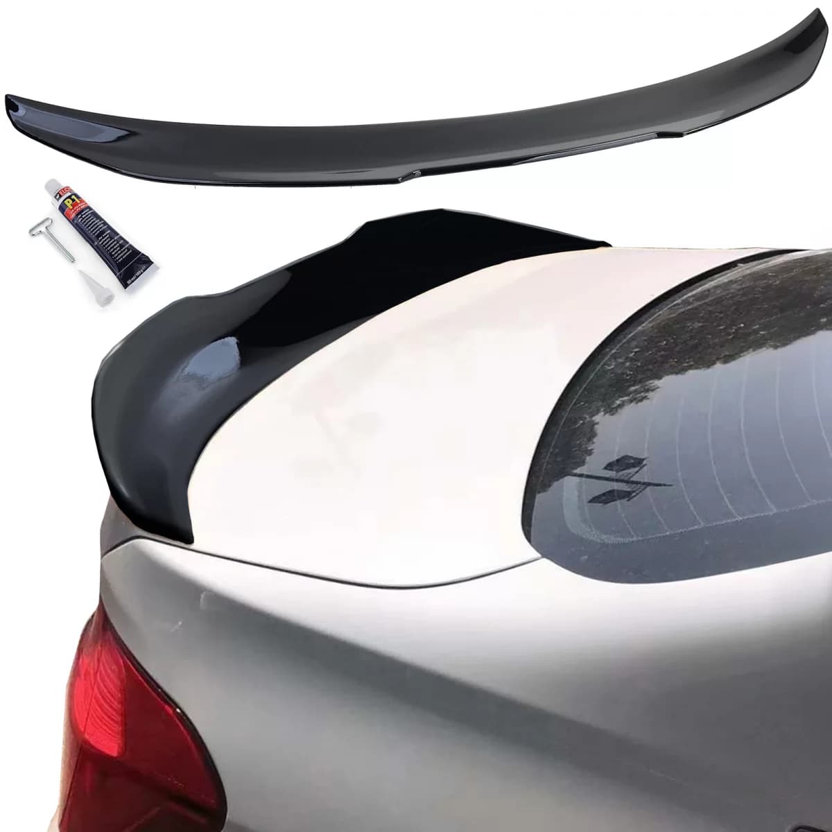 Rear spoiler ducktail black gloss suitable for 3 Series BMW F30 sedan 11-19