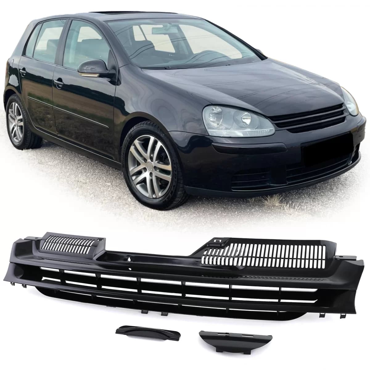 Sport grille without emblem black suitable for VW Golf 5 03-09 not GTI