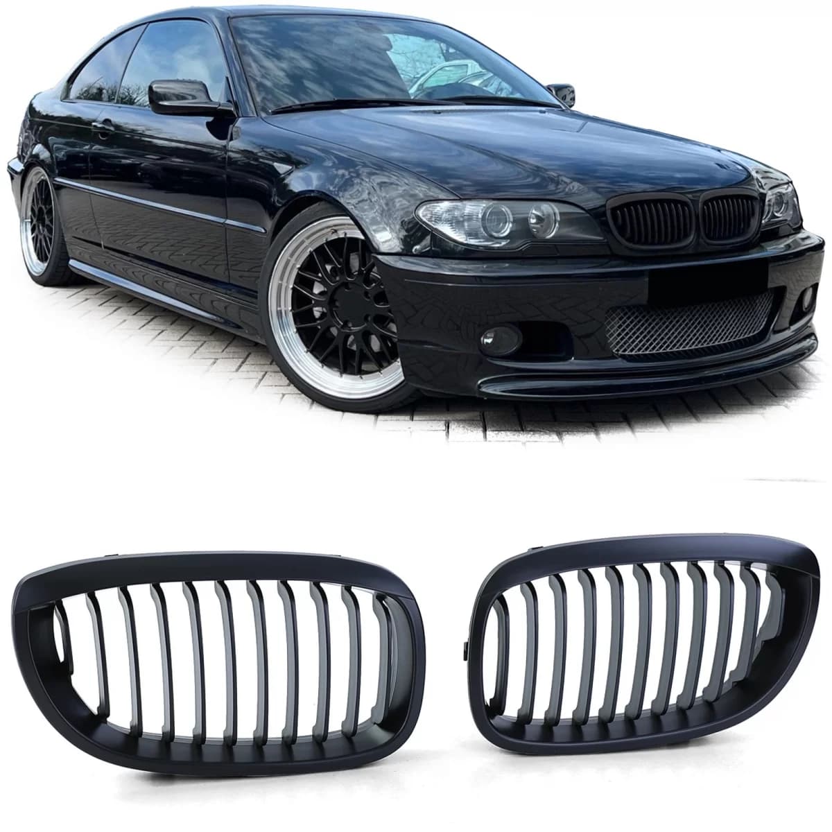 Sport grille Performance matte suitable for 3 Series BMW E46 Coupe Cabrio 03-07
