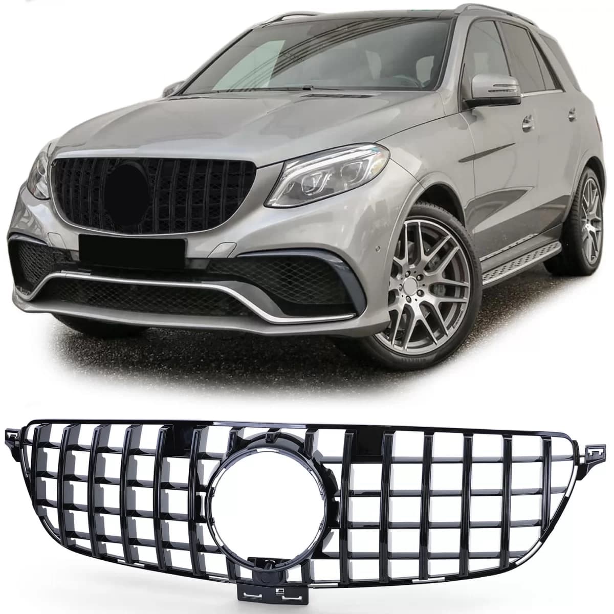 Sport grille gloss black suitable for Mercedes GLE W166 15-19