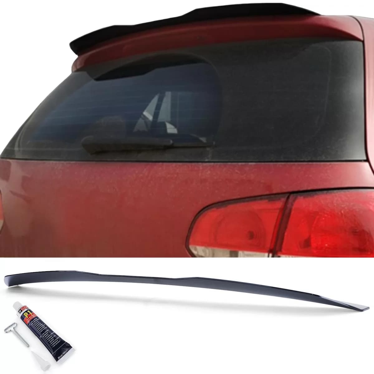 Rear Roof Spoiler Black Gloss for VW Golf 6 7 GTI GTD R 09-20