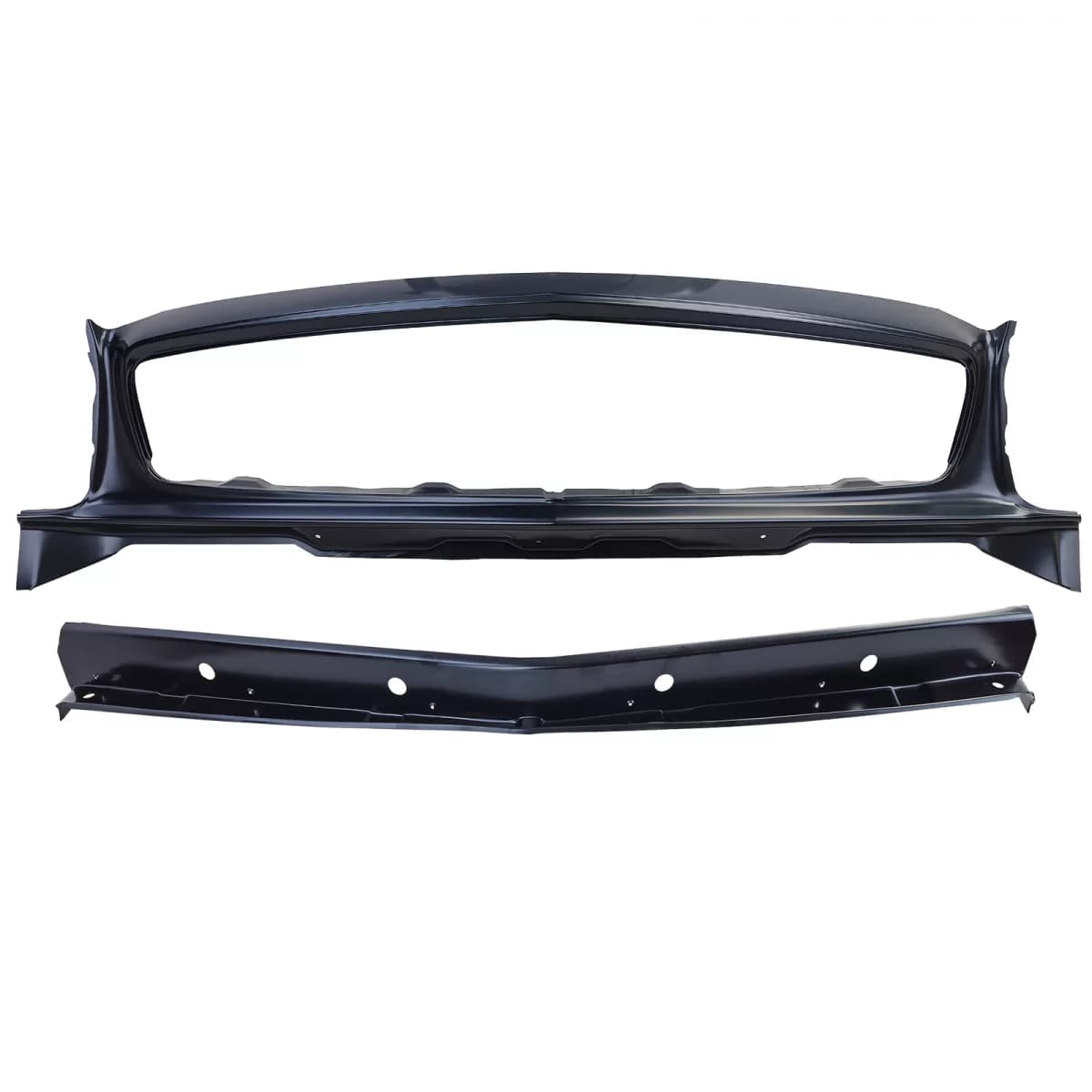 Front panel with brace for radiator grille suitable for Mercedes SL Pagoda W113