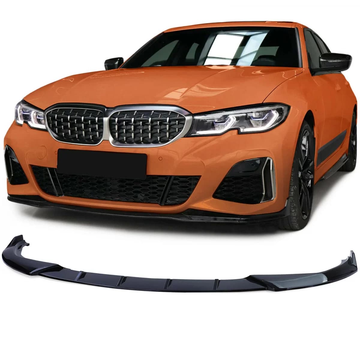 Front spoiler lip performance gloss suitable for 3 Series BMW G20 G21 from 2018