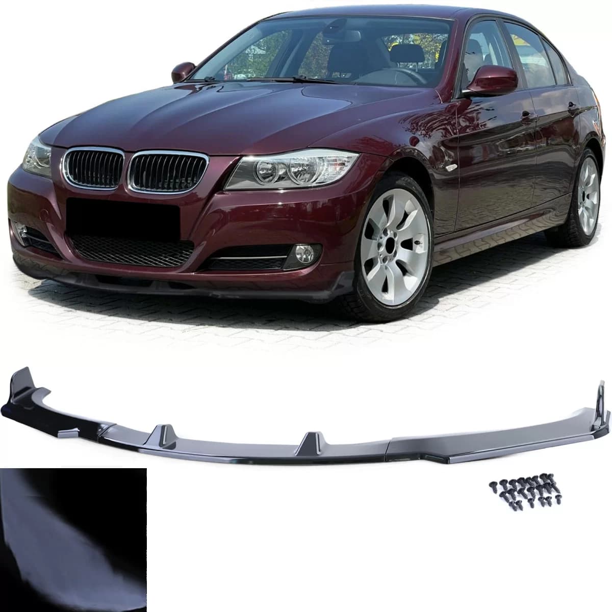 Front spoiler lip performance gloss black fits for 3 Series BMW E92 E93 10-13