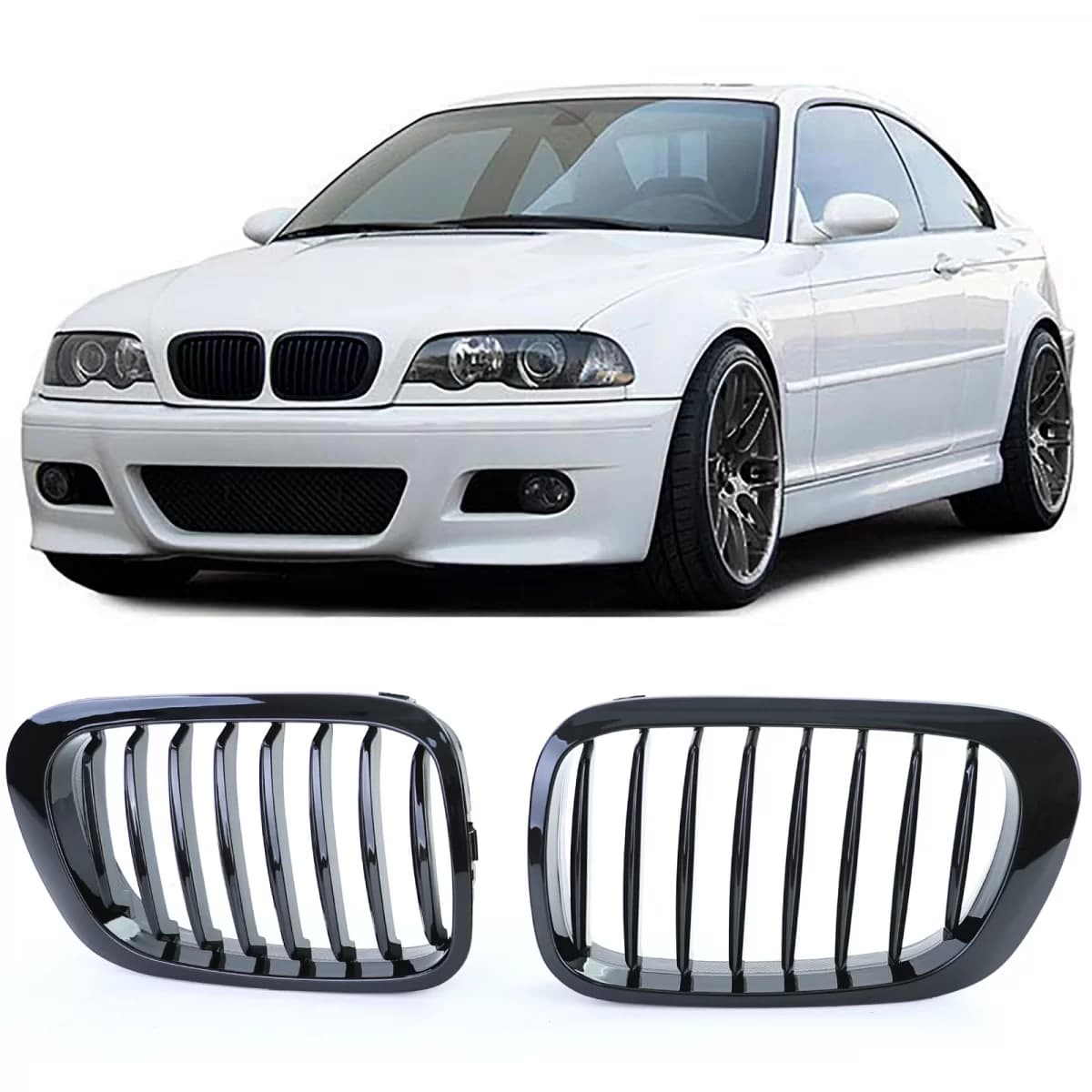 Sport grille Performance gloss suitable for BMW 3 Series E46 Coupe Cabrio 99-03