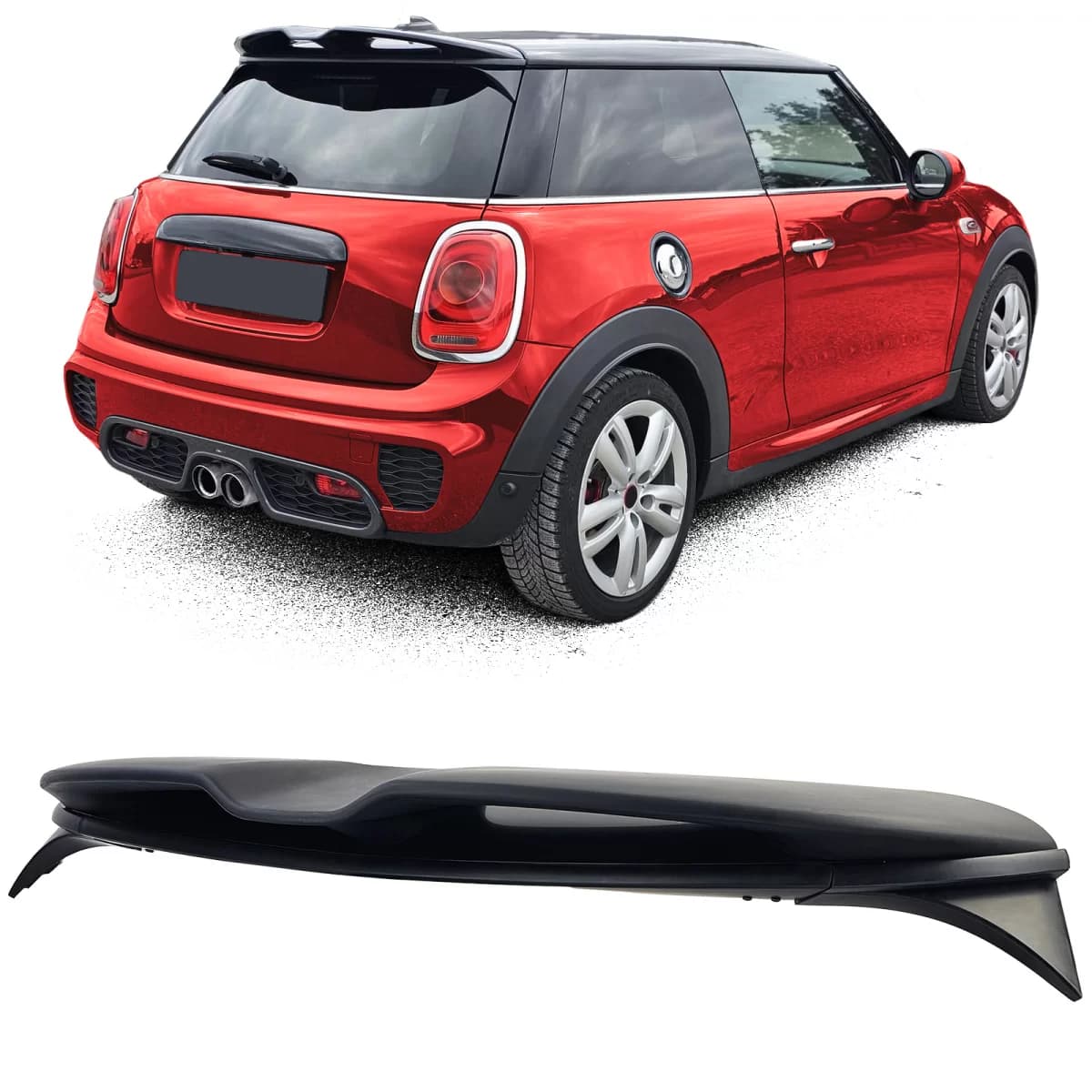 Performance roof rear spoiler complete for Mini One Cooper S F56 14-20